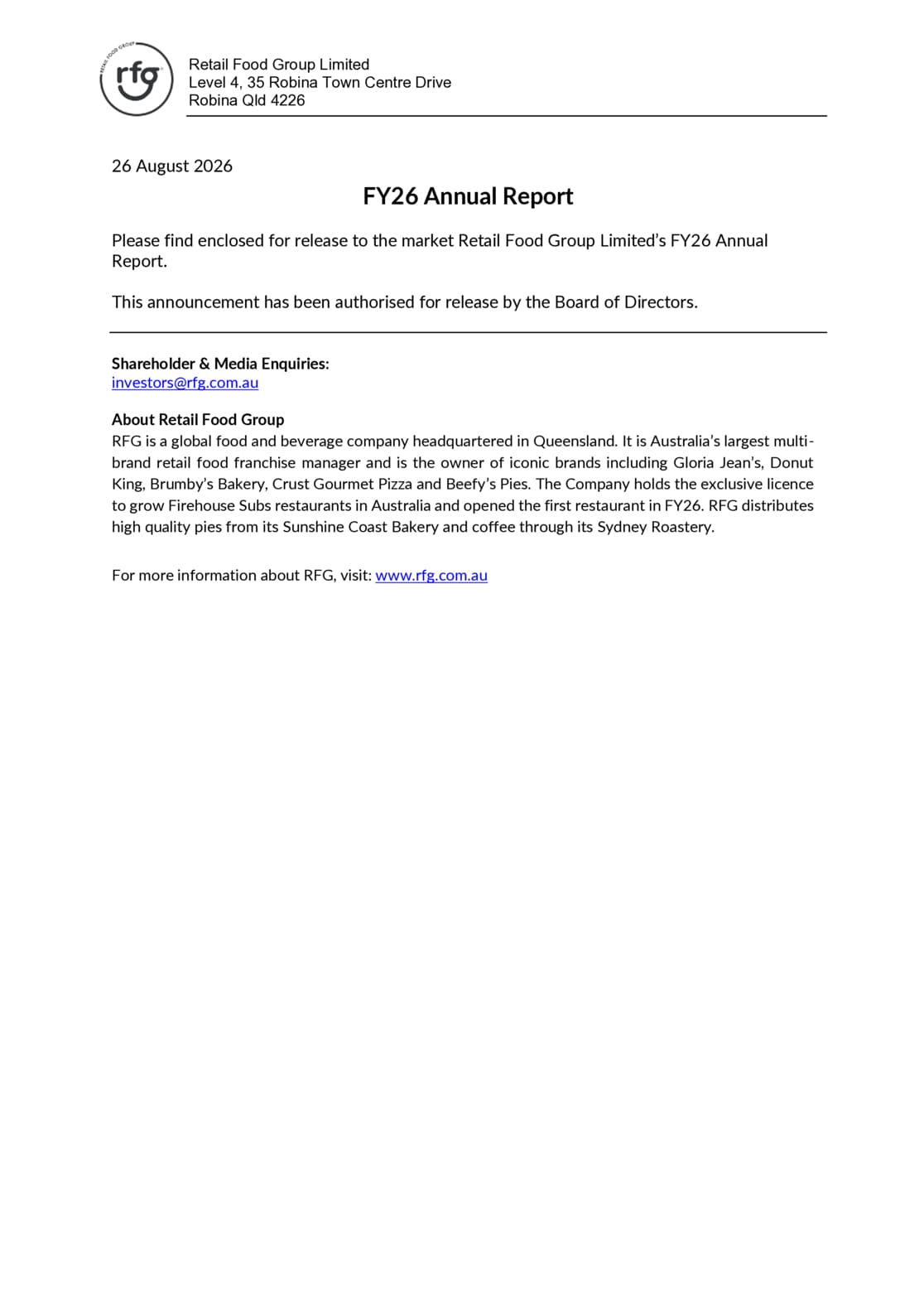 Annual Report to Shareholders